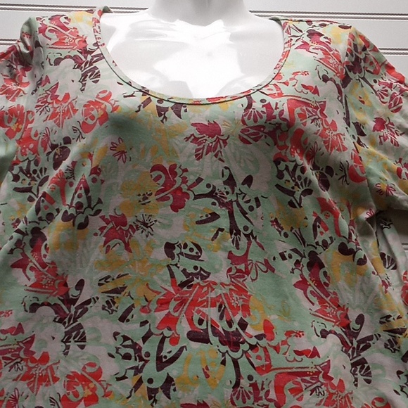 LLR Floral Printed Perfect T Top-#85313 - Picture 6 of 14